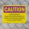 Signmission Radiation & Laser Sign, 7 in H x 10 in W, Plastic, Rectangle OS-2PACK-CR-P-710-L-10143 - alternate 6